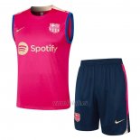 Chandal del Barcelona Sin Mangas 2024-2025 Rojo