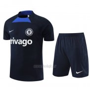 Chandal del Chelsea Manga Corta 2022-2023 Negro - Pantalon Corto