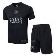 Chandal del Paris Saint-Germain Jordan Manga Corta 2025-2026 Negro - Pantalon Corto