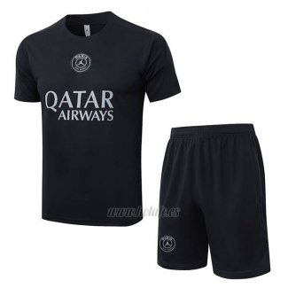 Chandal del Paris Saint-Germain Jordan Manga Corta 2025-2026 Negro - Pantalon Corto