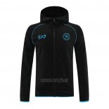 Chaqueta con Capucha del Napoli 2023-2024 Negro