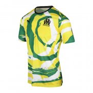 Tailandia Camiseta Olympique Marsella OM Africa 2021 Blanco Amarillo Verde