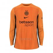 Camiseta Inter Milan Portero Manga Larga 2025-2026 Naranja