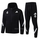 Chandal con Capucha del Real Madrid 2025-2026 Negro
