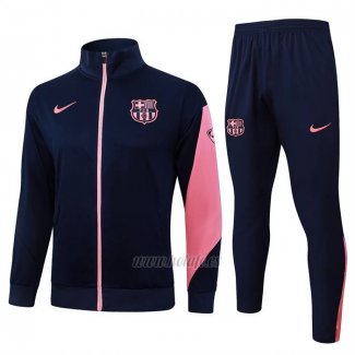 Chandal de Chaqueta del Barcelona Nino 2025-2026 Azul Rosa