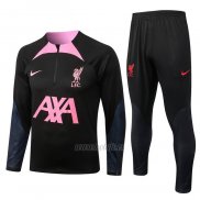 Chandal de Sudadera del Liverpool Nino 2022-2023 Negro