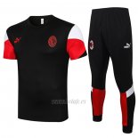 Chandal del AC Milan Manga Corta 2021-2022 Negro