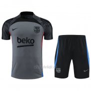 Chandal del Barcelona Manga Corta 2022-2023 Gris - Pantalon Corto