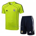 Chandal del Real Madrid Manga Corta 2025-2026 Verde - Pantalon Corto