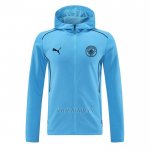 Chaqueta con Capucha del Manchester City 2024-2025 Azul