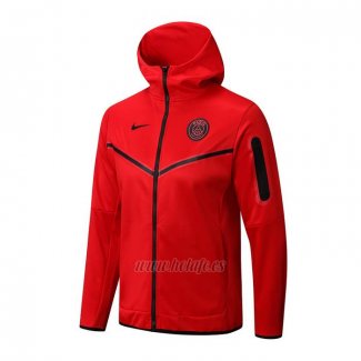 Chaqueta con Capucha del Paris Saint-Germain 2022-2023 Rojo