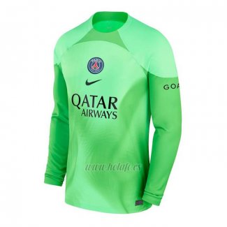 Camiseta Paris Saint-Germain Portero Manga Larga 2022-2023 Verde