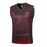 Camiseta de Entrenamiento Manchester City Sin Mangas 2024-2025 Rojo