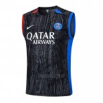 Camiseta de Entrenamiento Paris Saint-Germain Sin Mangas 2024-2025 Negro