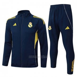Chandal de Chaqueta del Real Madrid 2025-2026 Azul Amarillo
