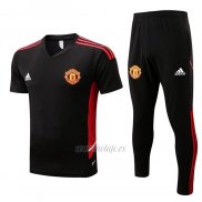 Chandal del Manchester United Manga Corta 2022-2023 Negro