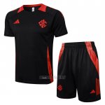 Chandal del SC Internacional Manga Corta 2024-2025 Negro - Pantalon Corto