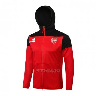 Chaqueta con Capucha del Arsenal 2021-2022 Rojo