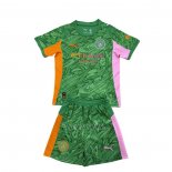 Camiseta Manchester City Portero Nino 2025-2026 Verde