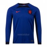 Camiseta Paises Bajos Segunda Manga Larga 2022