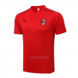 Camiseta Polo del AC Milan 2021-2022 Rojo