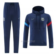 Chandal de Sudadera del Barcelona 2021-2022 Azul Marino