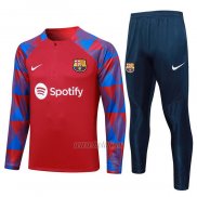 Chandal de Sudadera del Barcelona 2023-2024 Rojo