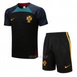 Chandal del Portugal Manga Corta 2022-2023 Negro - Pantalon Corto