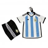 Camiseta Argentina Primera 3 Estrellas Nino 2022
