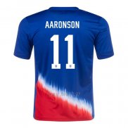 Camiseta Estados Unidos Jugador AAronson Segunda 2024