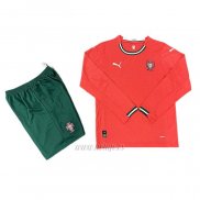 Camiseta Portugal Primera Manga Larga Nino 2025