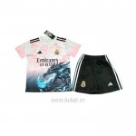Camiseta Real Madrid Dragon Nino 2025-2026 Rosa
