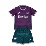 Camiseta Swansea City Segunda Nino 2025-2026