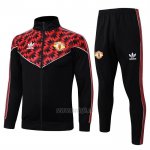 Chandal de Chaqueta del Manchester United 2025-2026 Negro Rojo