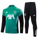 Chandal de Sudadera del Liverpool Nino 2025-2026 Verde Negro