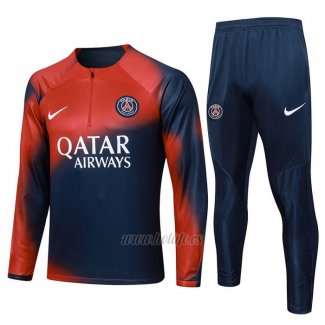 Chandal de Sudadera del Paris Saint-Germain 2023-2024 Rojo