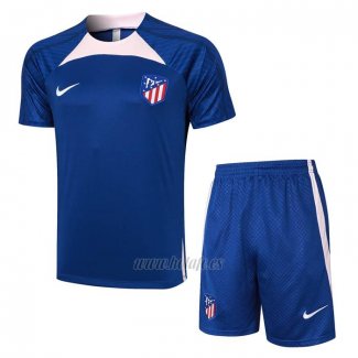 Chandal del Atletico Madrid Manga Corta 2023-2024 Azul - Pantalon Corto