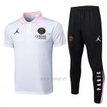 Conjunto Polo del Paris Saint-Germain Jordan 2024-2025 Blanco