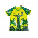 Tailandia Camiseta Brasil Jesus 2025-2026 Amarillo Verde