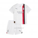Camiseta AC Milan Segunda Nino 2023-2024