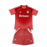 Camiseta Aston Villa Portero Nino 2025-2026 Rojo