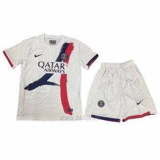 Camiseta Paris Saint-Germain Segunda Nino 2025-2026