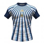 Camiseta Pre Partido del Argentina 2026 Blanco Azul
