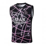 Camiseta de Entrenamiento Paris Saint-Germain Sin Mangas 2025-2026 Negro Rosa