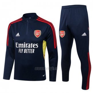 Chandal de Sudadera del Arsenal Nino 2022-2023 Azul