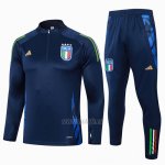 Chandal de Sudadera del Italia 2024-2025 Azul