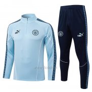 Chandal de Sudadera del Manchester City Nino 2025-2026 Azul