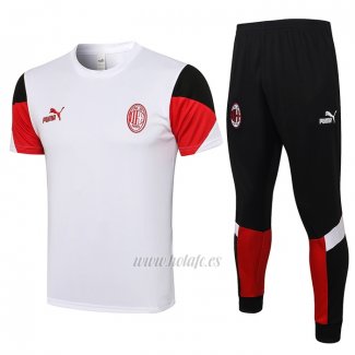 Chandal del AC Milan Manga Corta 2021-2022 Blanco