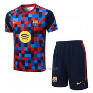 Chandal del Barcelona Manga Corta 2026-2027 Azul Rojo - Pantalon Corto