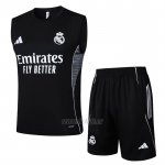 Chandal del Real Madrid Sin Mangas 2025-2026 Negro